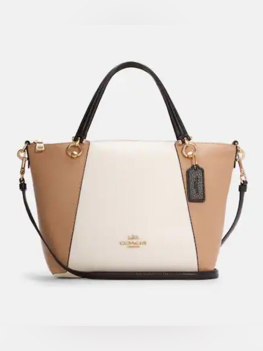 Coach Kacey Satchel In Colorblock/Blocked Signature Canvas